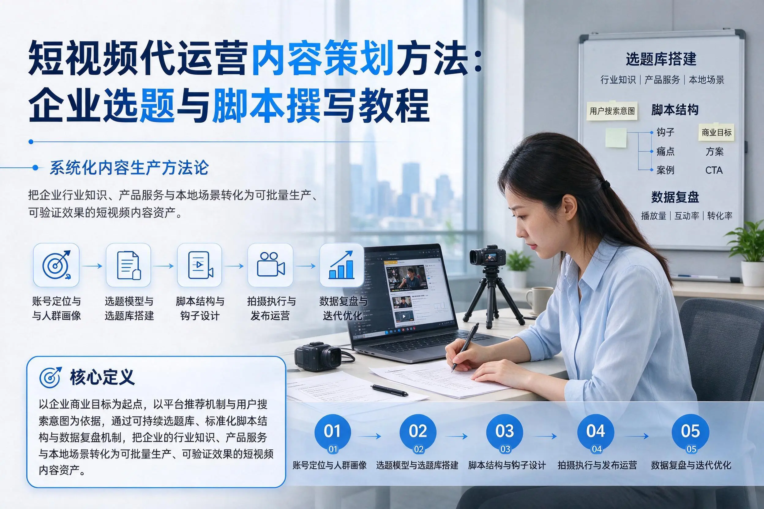 短视频代运营内容策划方法：衡阳企业选题与脚本撰写教程