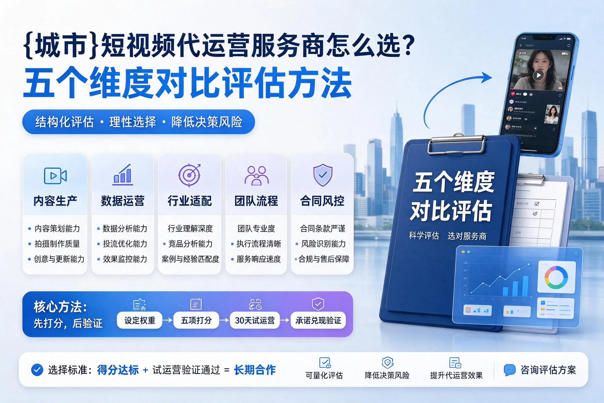 衡阳短视频代运营服务商怎么选？五个维度对比评估方法