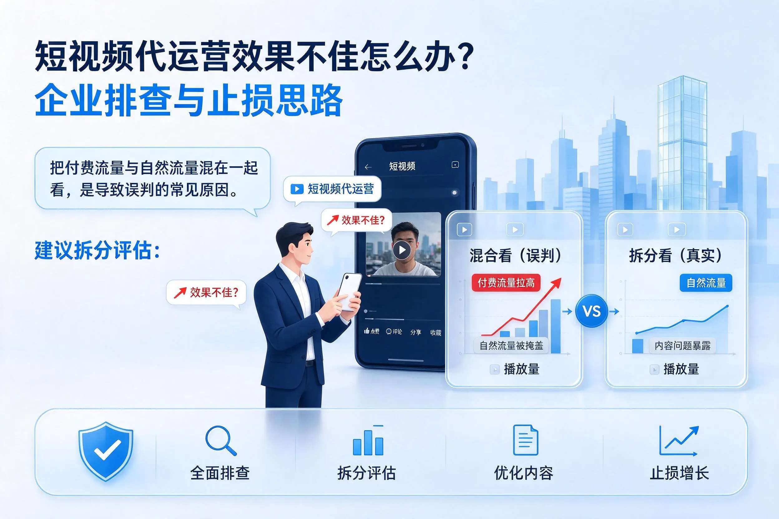 短视频代运营效果不佳怎么办？衡阳企业排查与止损思路