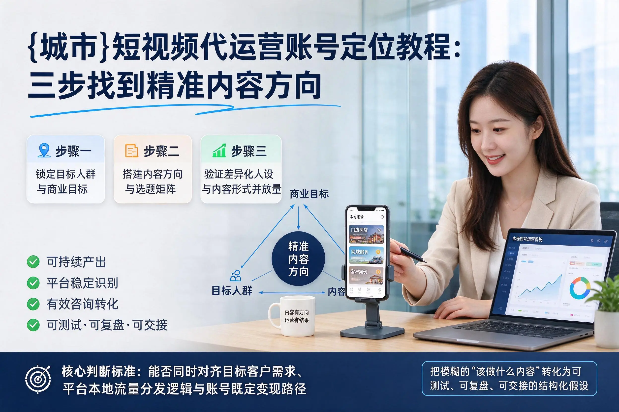衡阳短视频代运营账号定位教程：三步找到精准内容方向