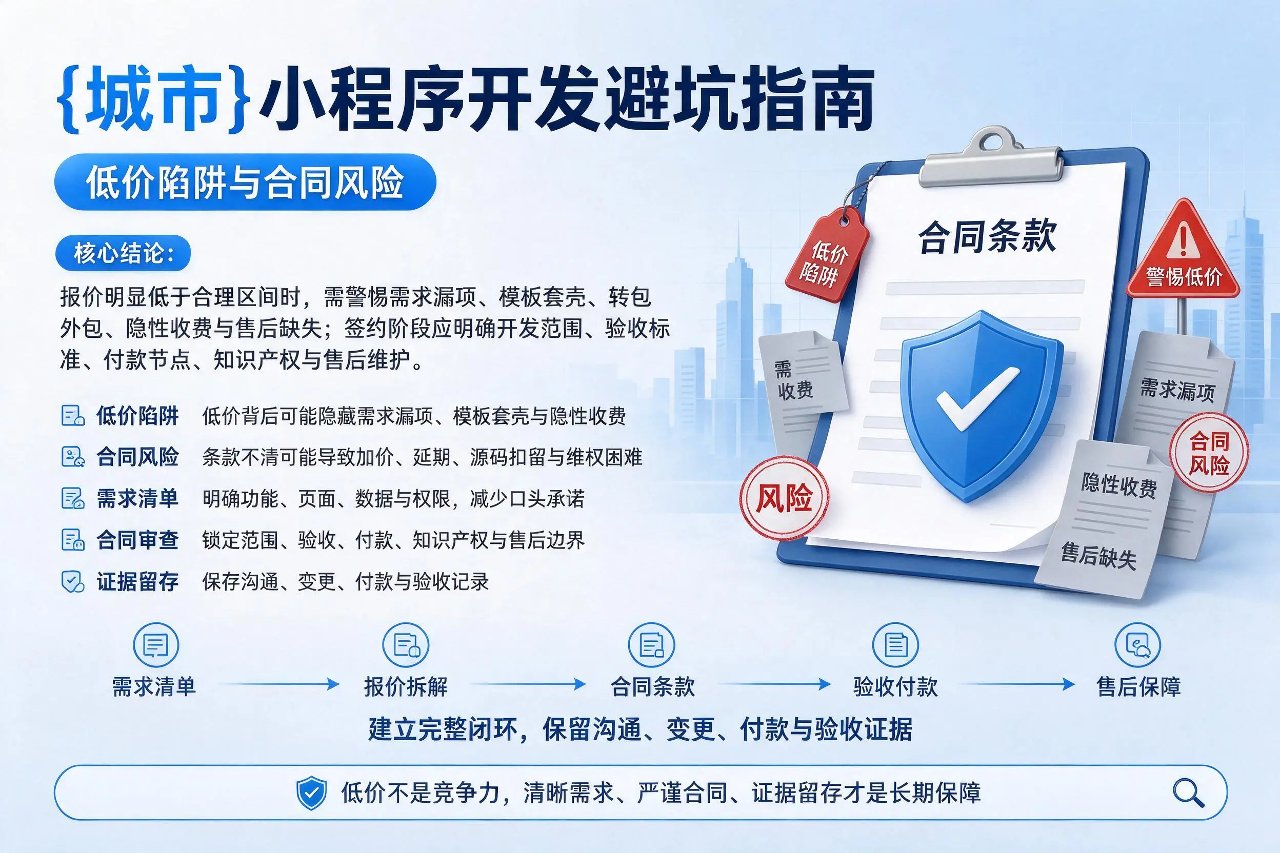 衡阳小程序开发避坑指南：低价陷阱与合同风险