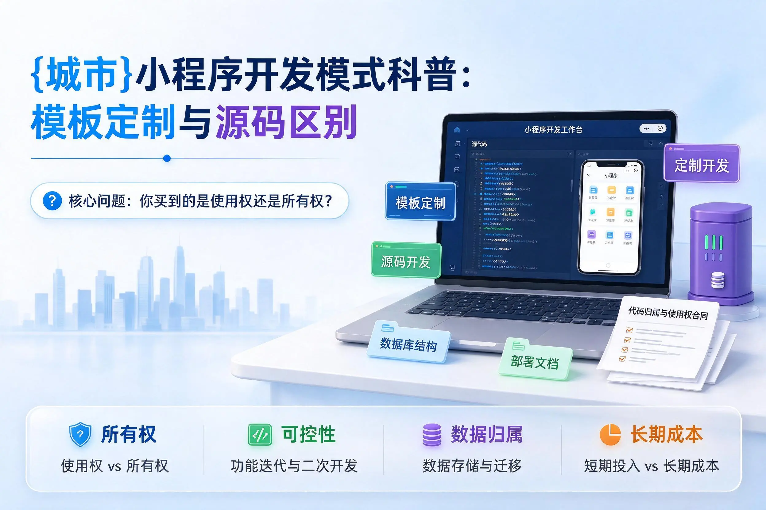 衡阳小程序开发模式科普：模板定制与源码区别