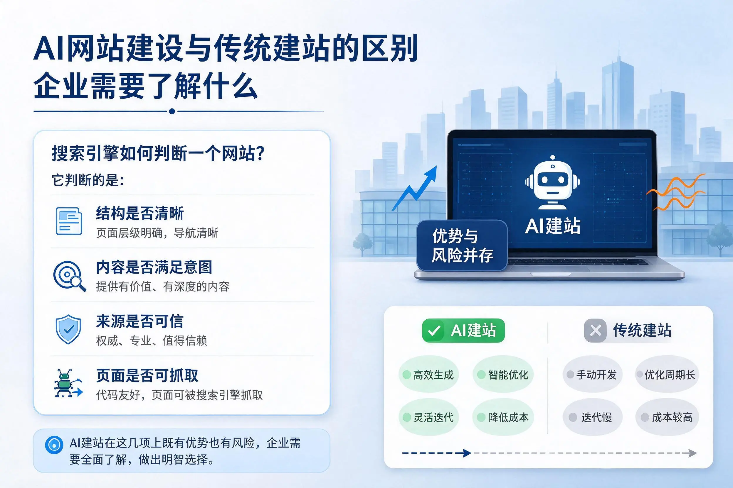 AI网站建设与传统建站的区别，衡阳企业需要了解什么