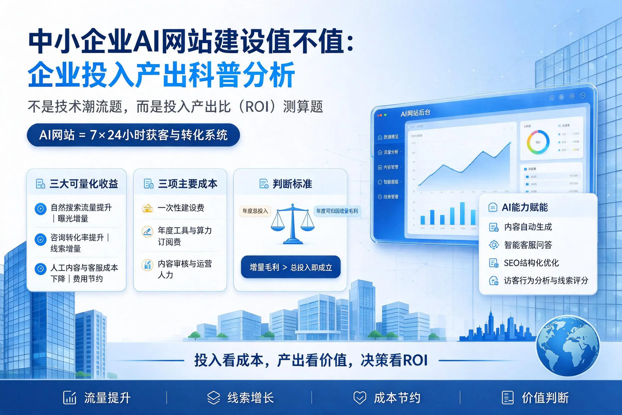 中小企业AI网站建设值不值：衡阳企业投入产出科普分析