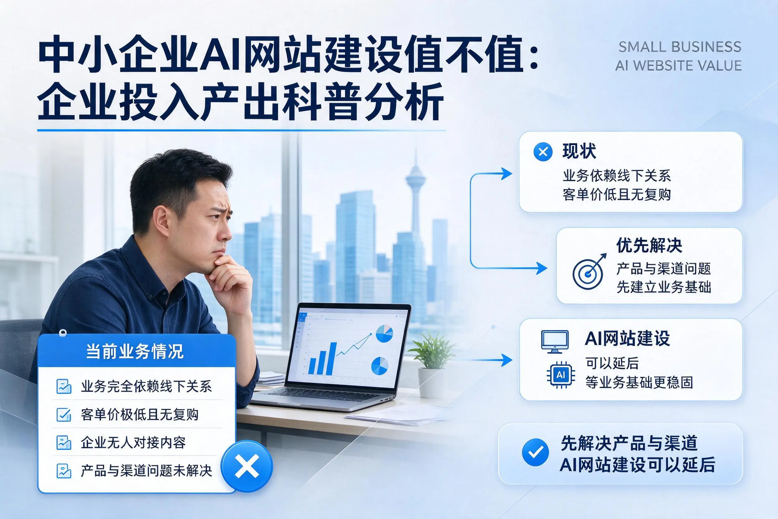 中小企业AI网站建设值不值：衡阳企业投入产出科普分析
