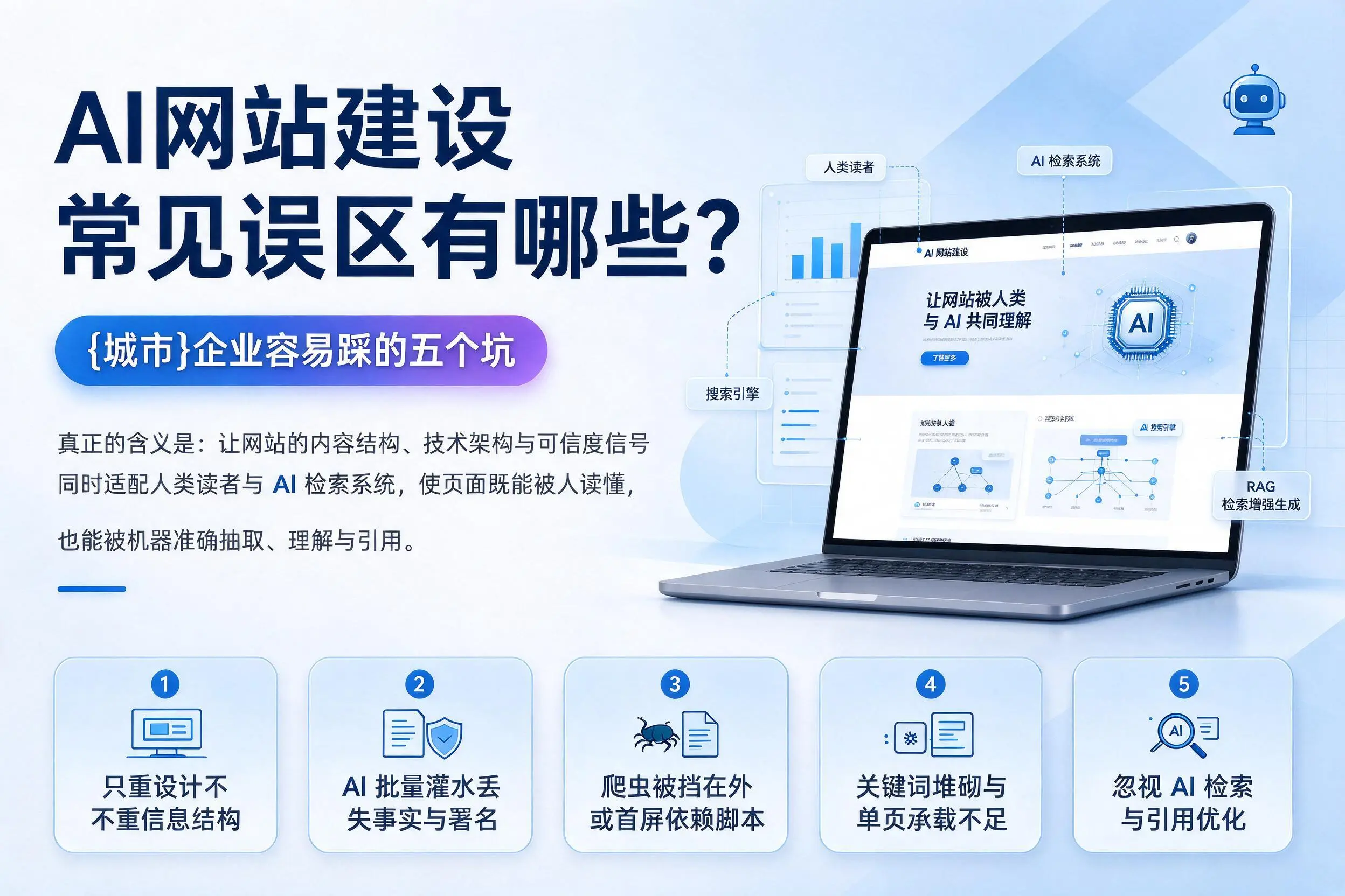 AI网站建设常见误区有哪些？衡阳企业容易踩的五个坑