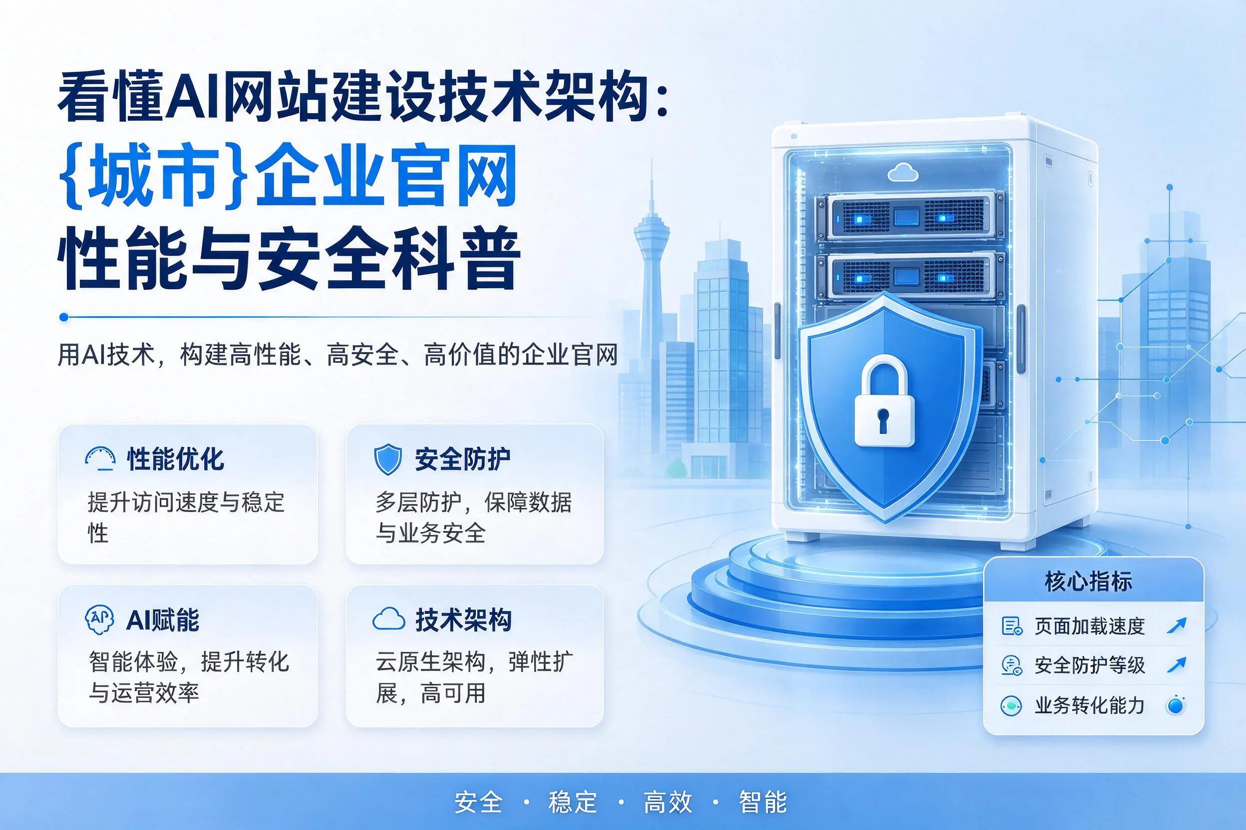 看懂AI网站建设技术架构:衡阳企业官网性能与安全科普