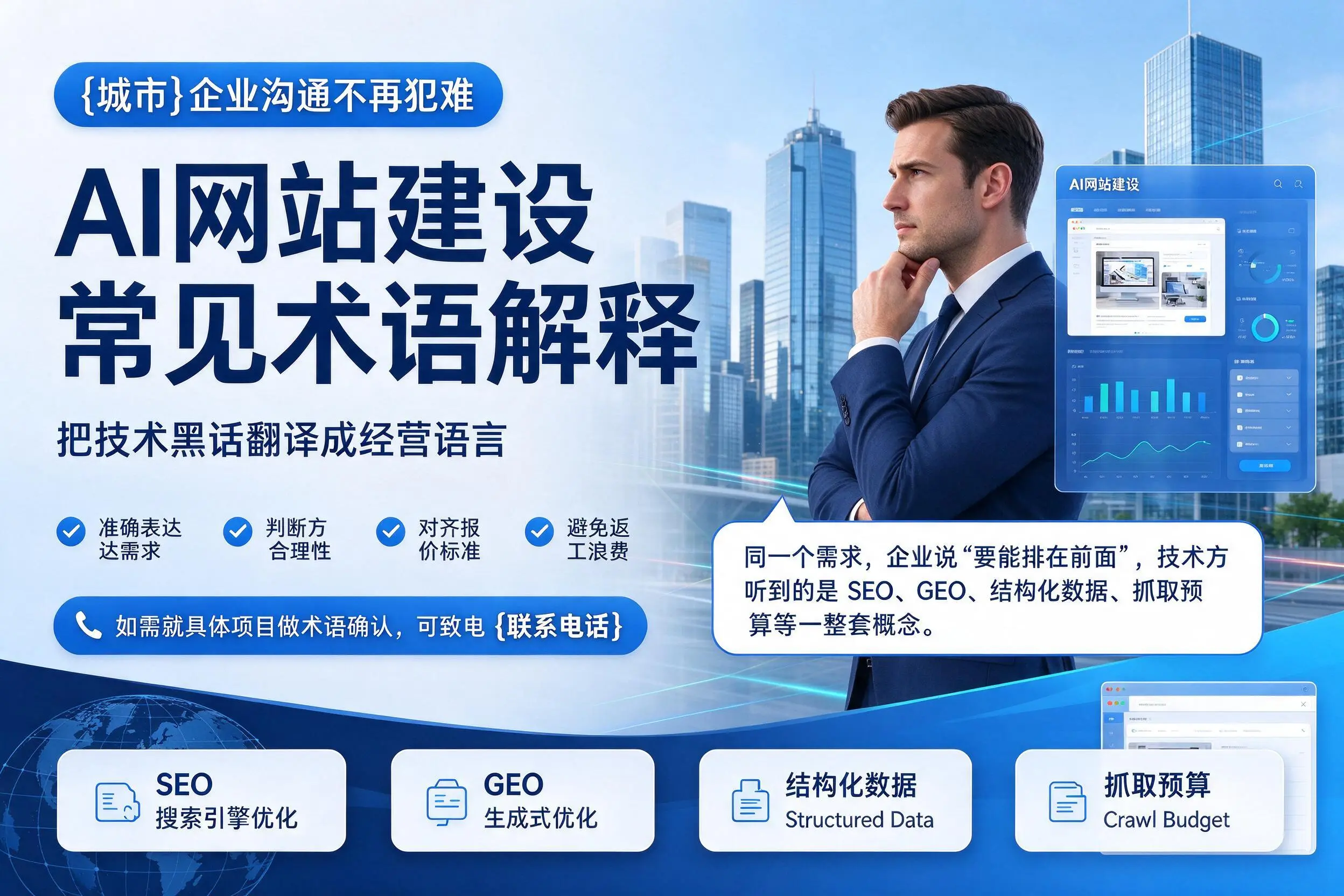 AI网站建设常见术语解释,衡阳企业沟通不再犯难