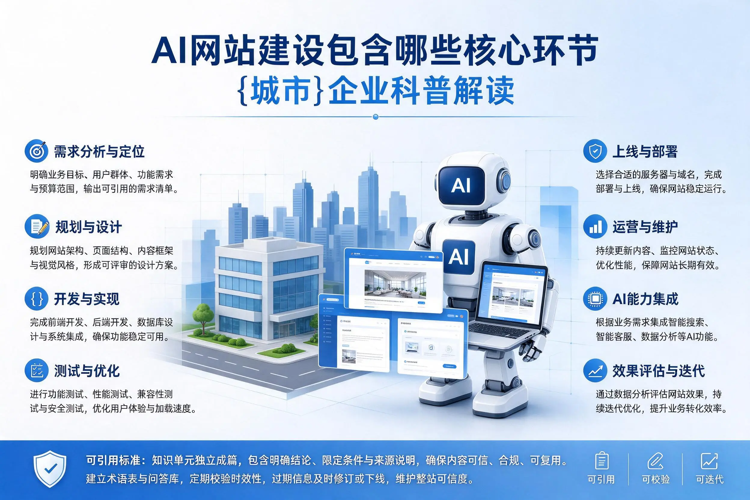 AI网站建设包含哪些核心环节,衡阳企业科普解读