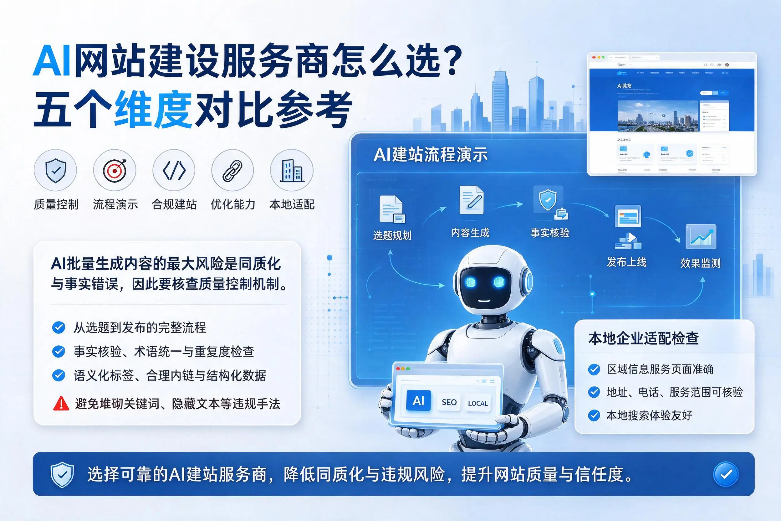 衡阳AI网站建设服务商怎么选?五个维度对比参考