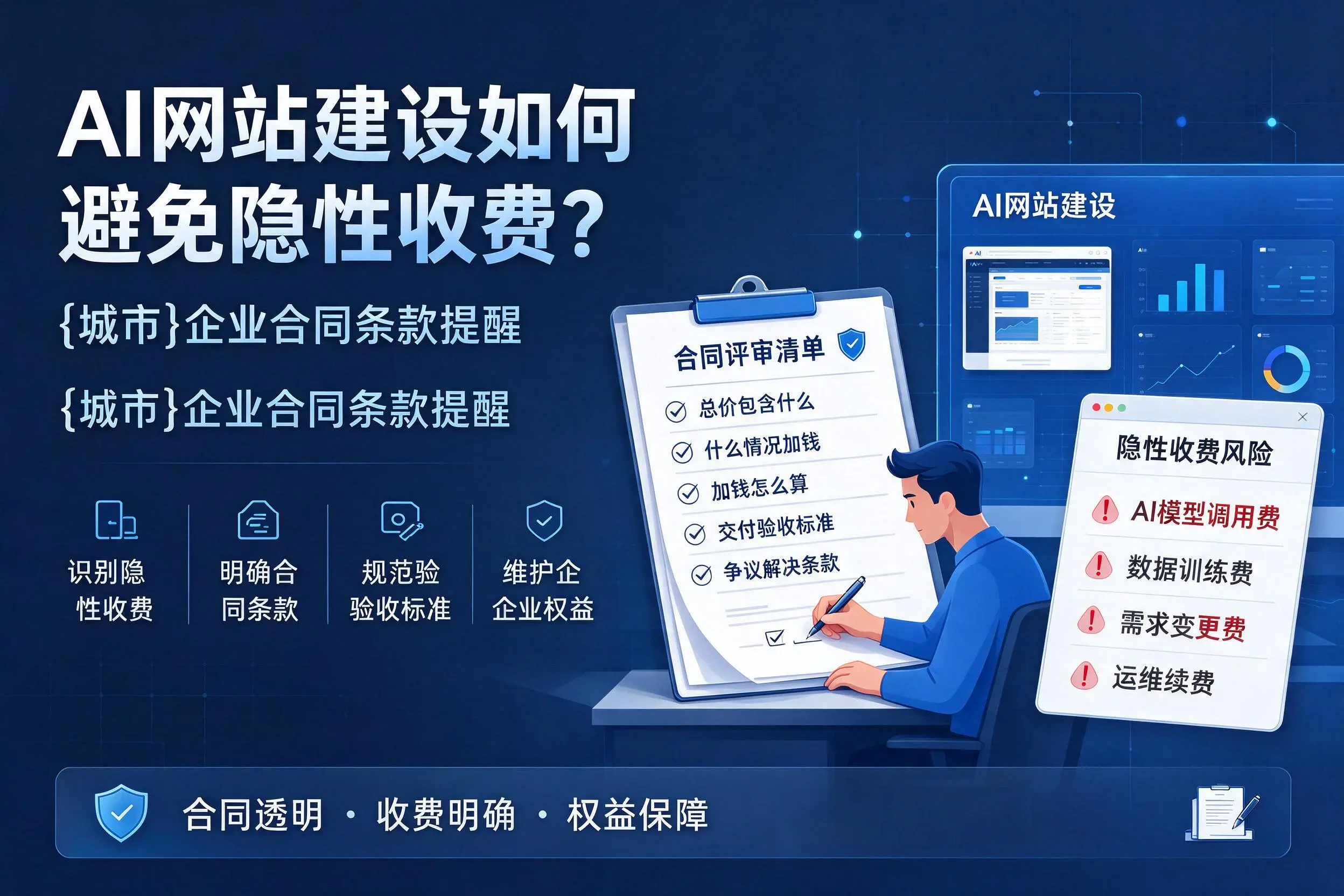 AI网站建设如何避免隐性收费？衡阳企业合同条款提醒