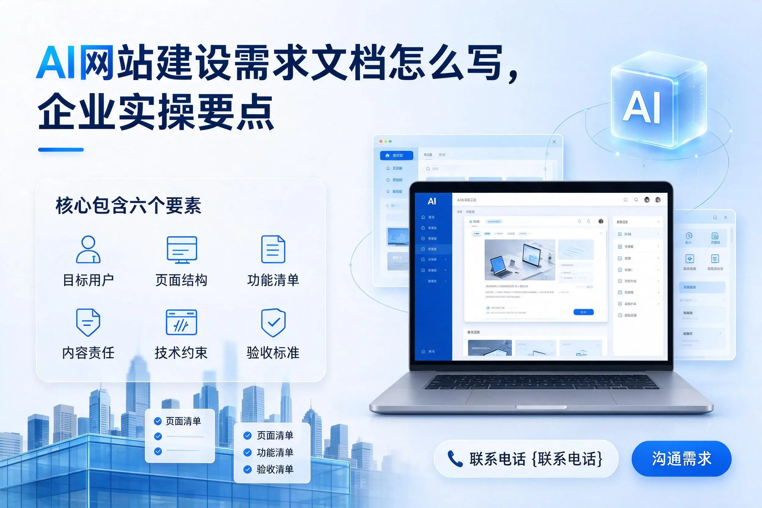 AI网站建设需求文档怎么写，衡阳企业实操要点